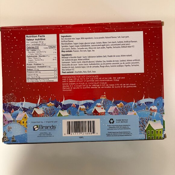 Laura Secord Hot Chocolate Kit Jar Mug Salted English Toffee Flavor Sealed Gift - Picture 5 of 5